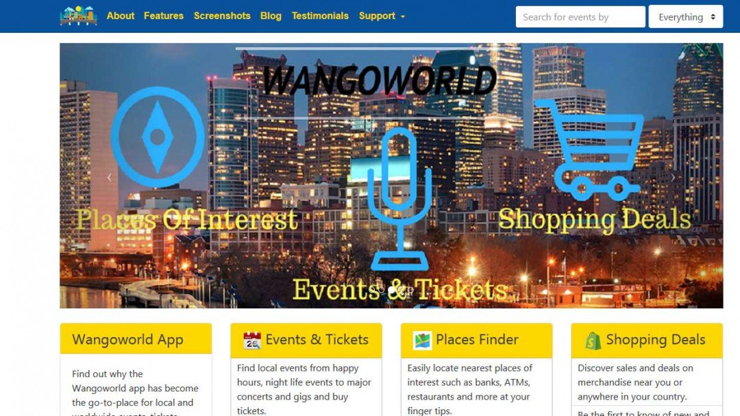 Wangoworld website